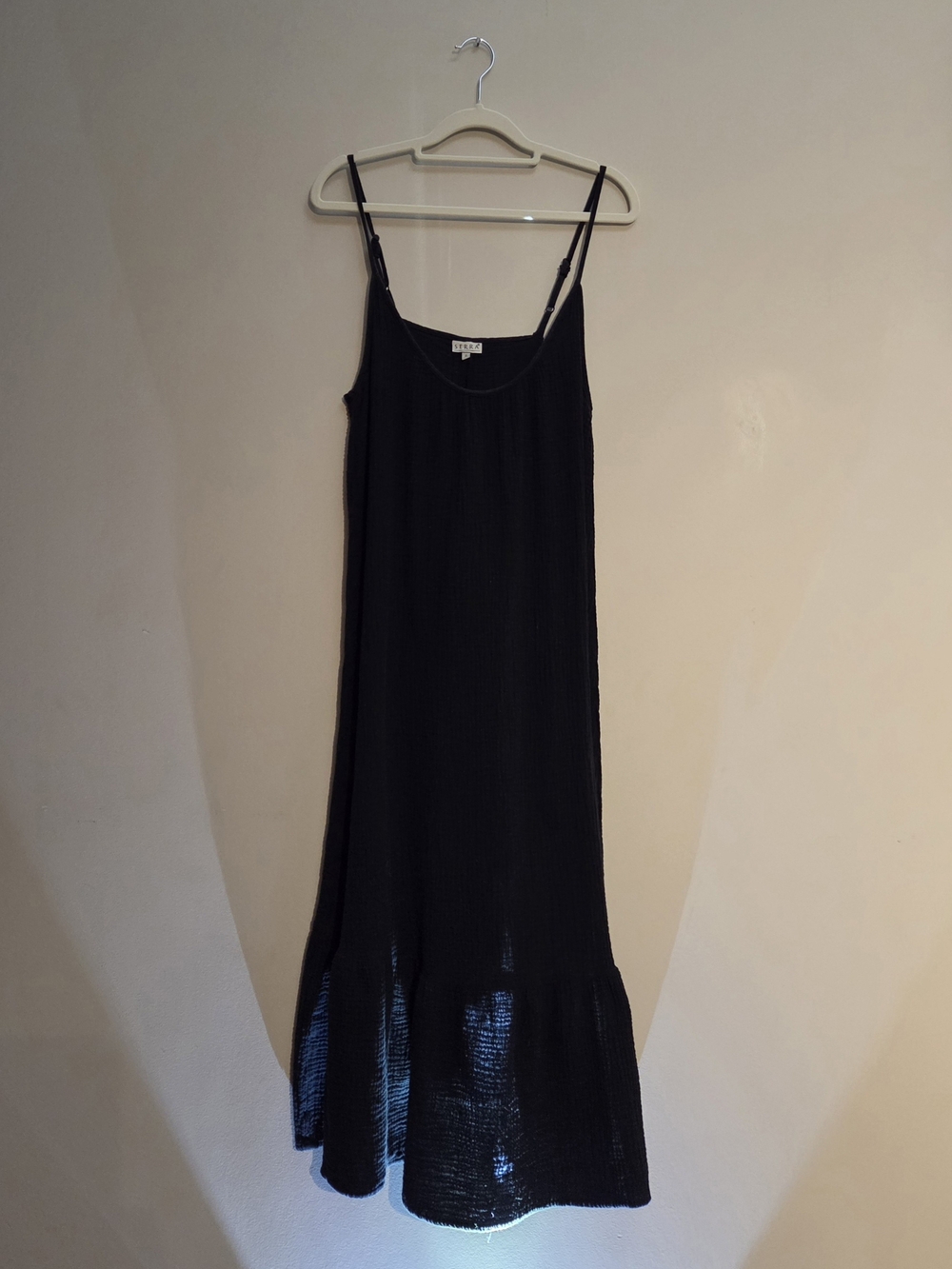 Black Spaghetti Strap Maxi Dress